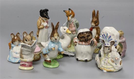 A Beswick Beatrix Potter figure, Pickles and nine other figures, all BP-3b,